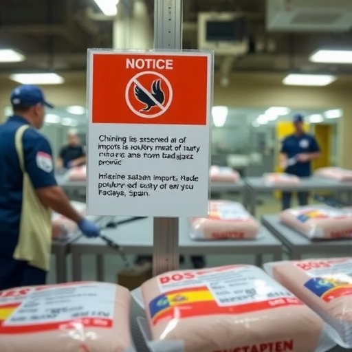 香港食安中心：西班牙埃斯特雷马杜拉自治区巴达霍斯省禽肉及禽类产品暂停进口(图1)