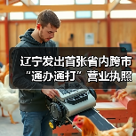 辽宁发出首张省内跨市“通办通打”营业执照(图1) 辽宁发出首张省内跨市“通办通打”营业执照(图1)